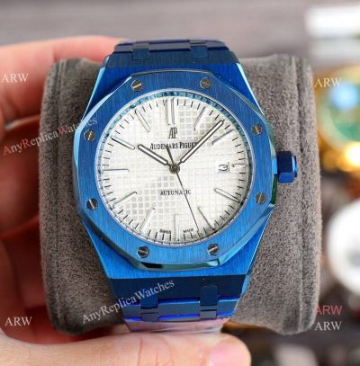 NEW! Replica Audemars Piguet Royal Oak Men in Blue PVD Case